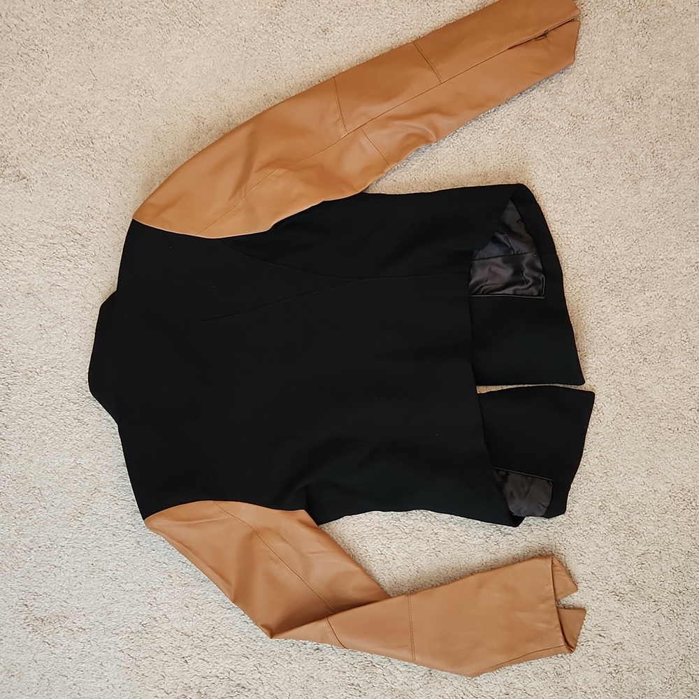GILI Got It Love It Leather and fabric jacket 2 - Picture 9 of 11